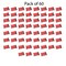 Design Poly Mailer Envelopes 10" x 13" Glossy Multi Pack & Design